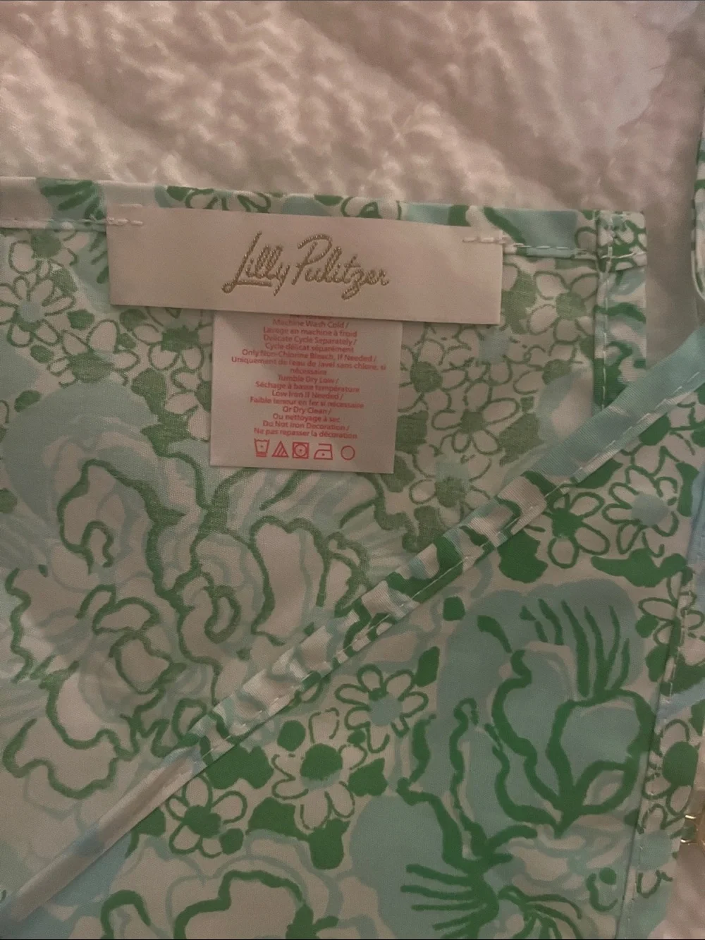 Lilly Pulitzer Pink & Green Floral Bandana set. Three different patterns